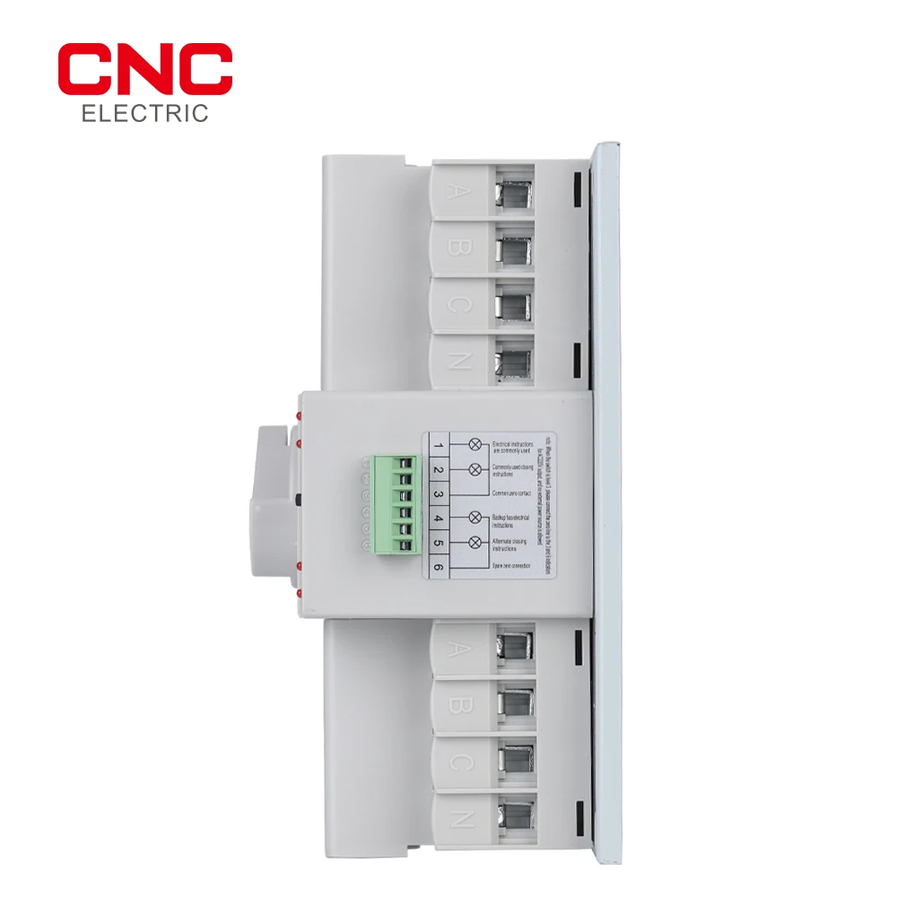 CNC Auto/Manual Switching Circuit Breakers YCQ1B-63 2P/3P/4P 63A Dual Power Automatic Transfer Switch AC230V 50/60Hz MCB