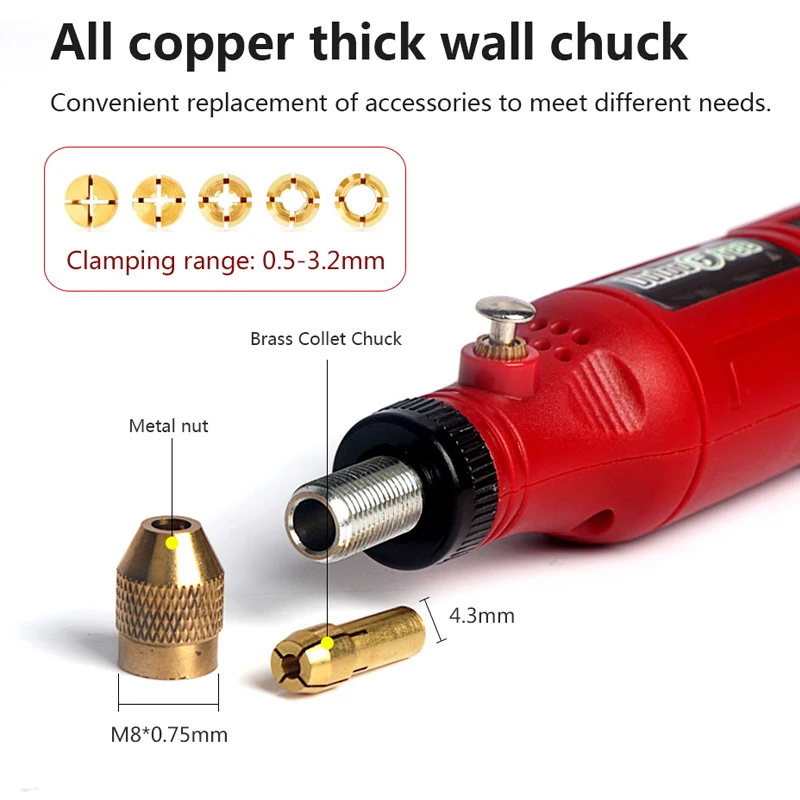 USB Cordless Rotary Tool Kit Woodworking Engraving Pen DIY For Jewelry Metal Glass Mini Wireless Drill With 24PCS Accessory 4