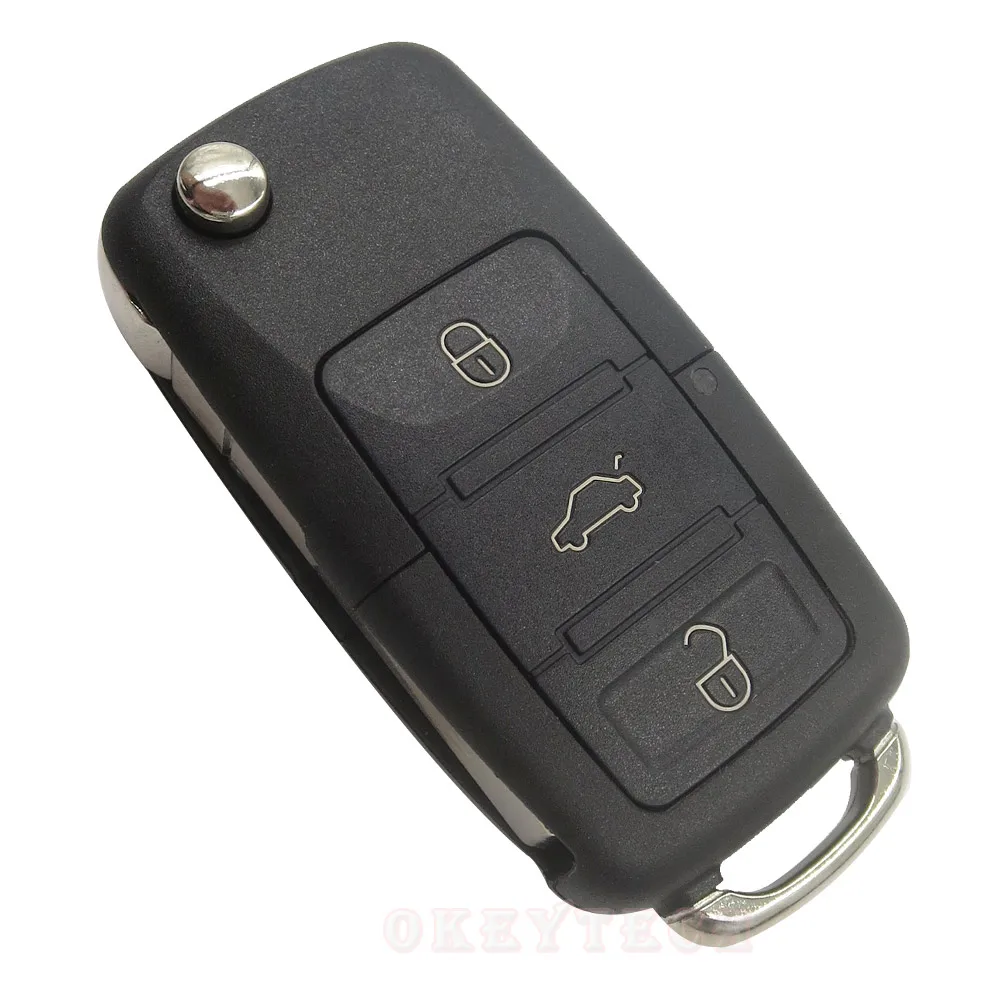 OkeyTech coque de clé de voiture pliable, pour VW Golf 4 5 Passat b5