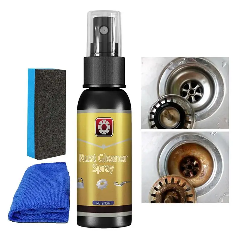

30ML/100ml Rust Remover Spray Multi-Purpose Metal Polish Rust Remover Derusting Spray Long Lasting Safe Deep Cleaning Paint Care