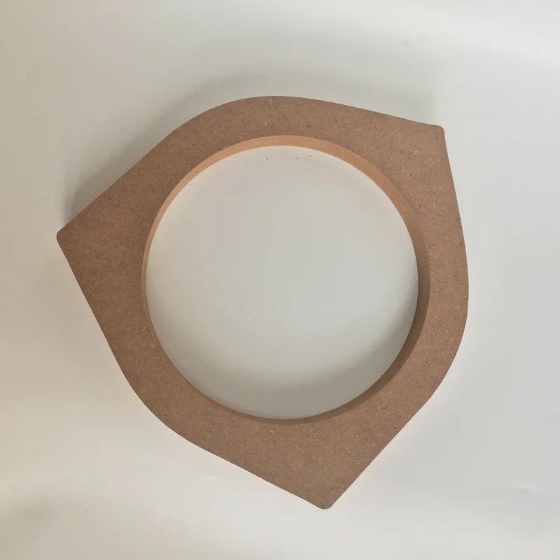 2개 6.5인치 MDF 어댑터 스피커 링 마운팅 스페이서 링 자동차 오디오 19mm 높이