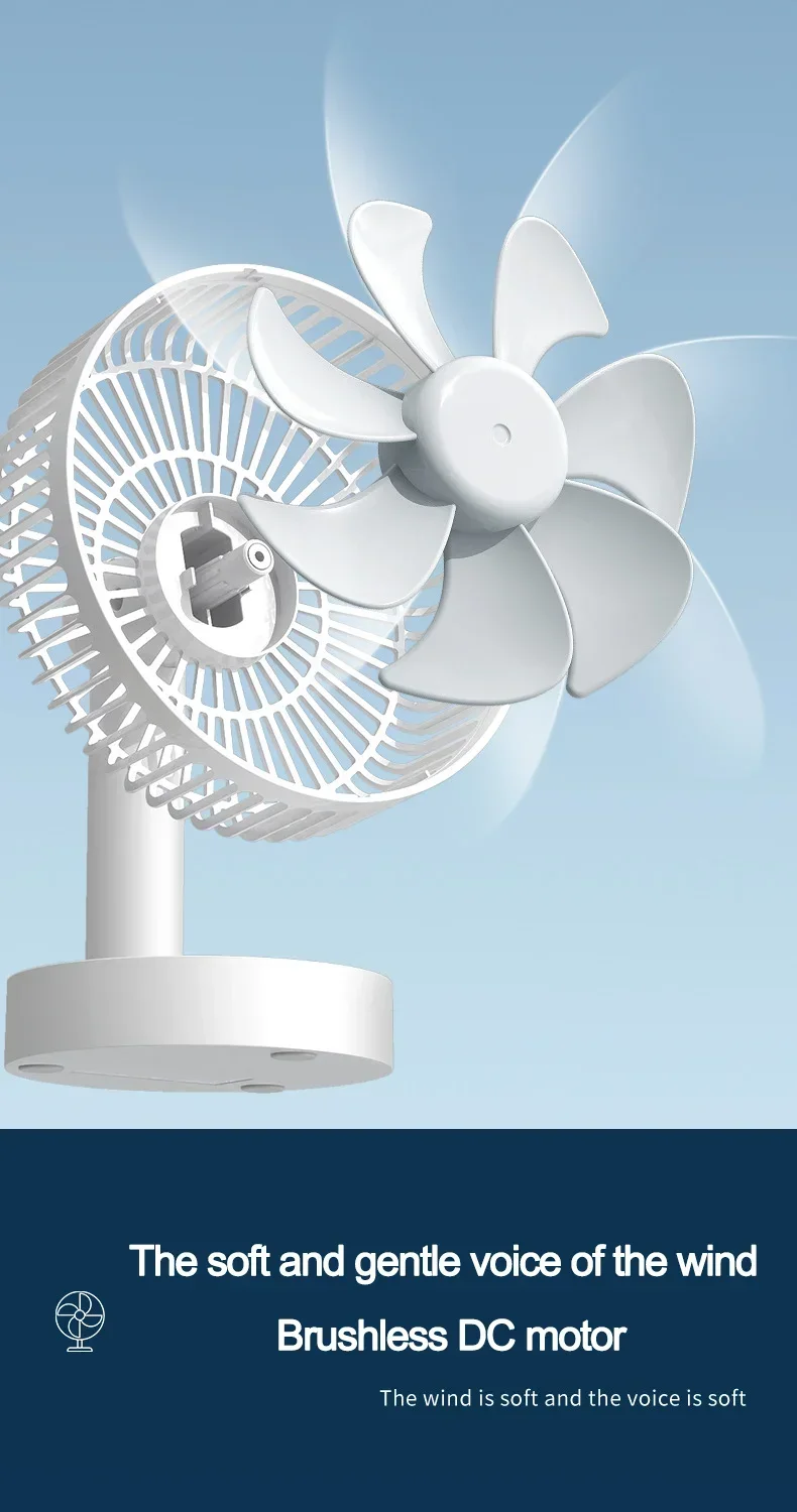 Description Picture 4 of itemSmall USB Desktop Fan Portable Plug-in 4 Speed Mini Electric Fan for Office Computer Dormitory Student Study Large Wind Cooling