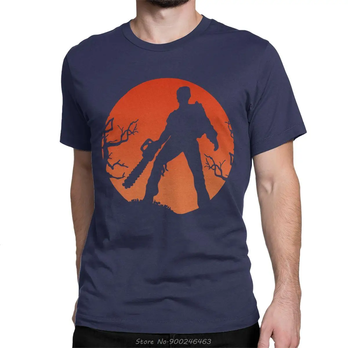 Lustiges Ash Vs The Evil Dead T-Shirt für Männer, Baumwoll-T-Shirt, Horrorfilm Bruce Campbell, kurzärmeliges T-Shirt, T-Shirts, Streetwear – Detail 7