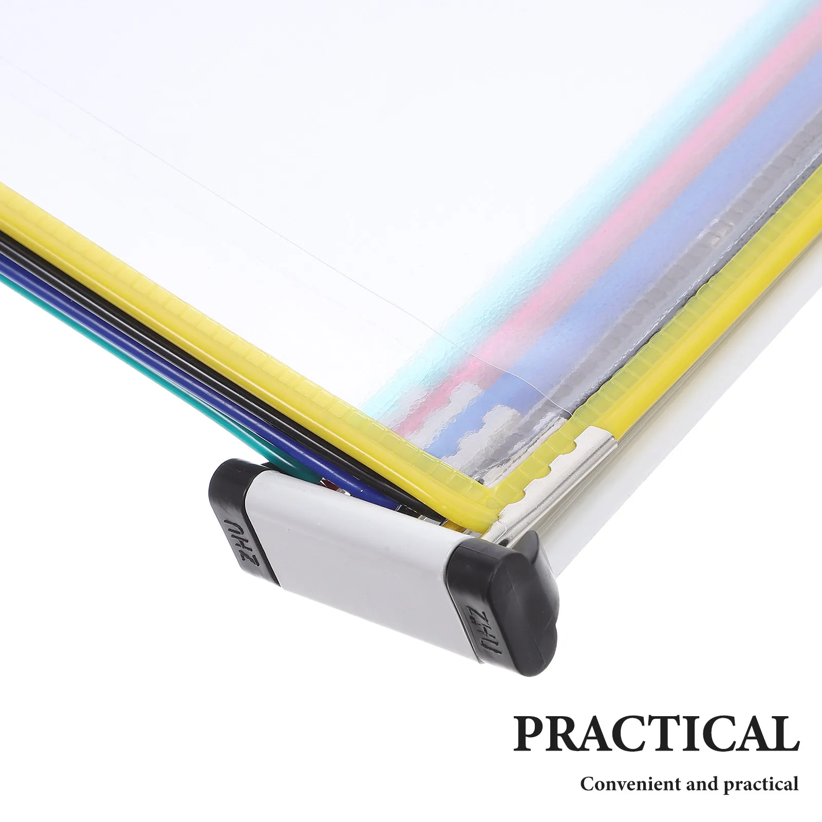 벽걸이 파일 정리함 A4 5 패널 벽걸이 파일 디스플레이 랙 간편 설치 폴더 및 보고서용 범용 사이즈