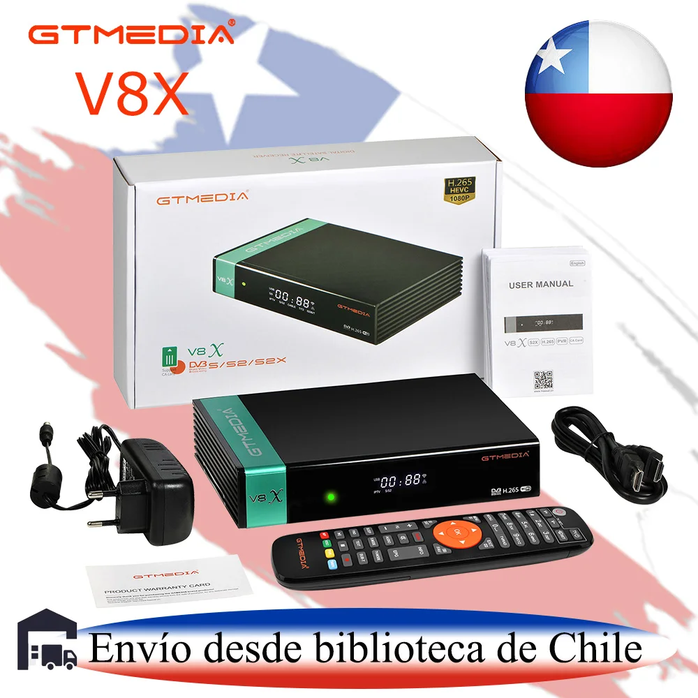 Gtmedia V8X Mars Xtream Decoder Tv Satellitare Stalkermac Stb Cccamd Newcamd Media Player In Magazzino In Cile