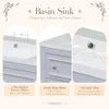 36" Bathroom Vanity with Sink, Farmhouse Bathroom Vanity Storage Cabinet with 4 Drawers and Open Shelf, Solid Wood Frame 5