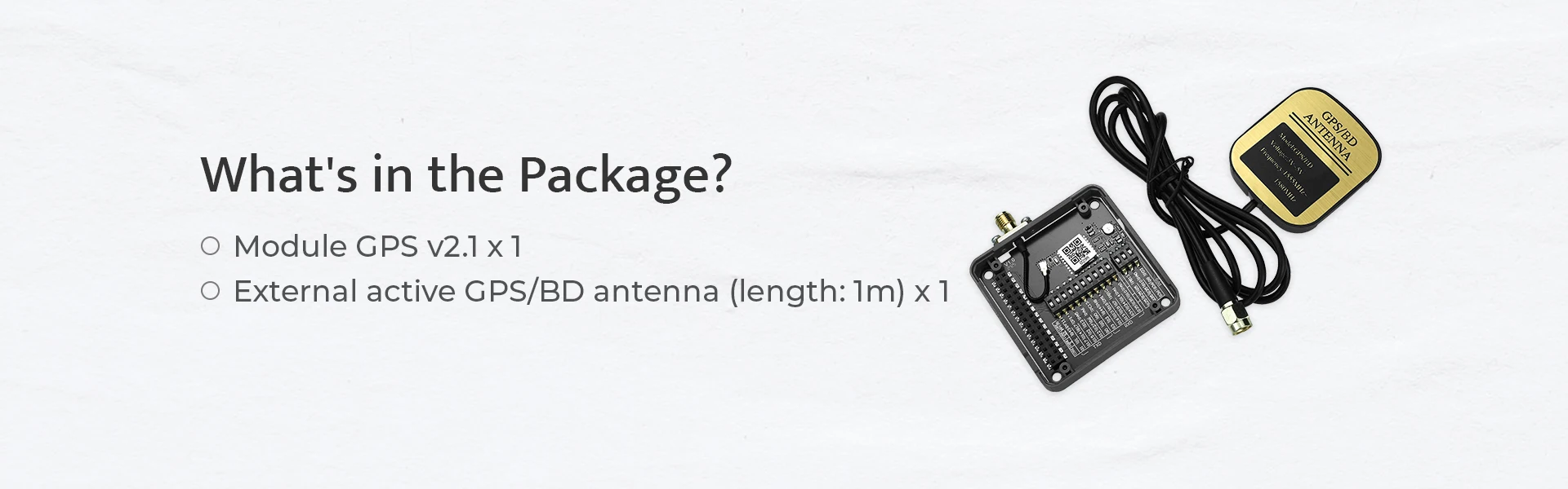 Official GPS Module v2.1 with Antenna (ATGM336H)