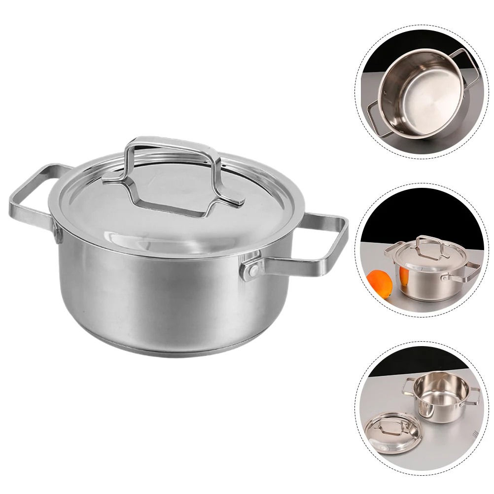 

Thickened Soup Pot Daily Use Cooking Pot Stainless Steel Cooking Stockpot Home Accessory