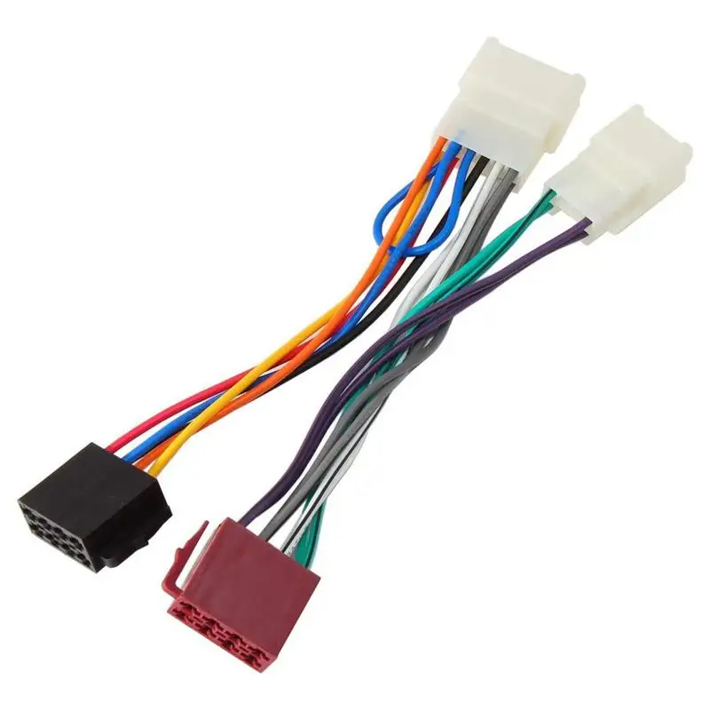 

Стерео штекер проводки Универсальный женский ISO жгут проводов автомобильный радиоприемник соединительный провод штекер для toyota 2005-2020 ForRAV4