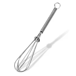 Leeseph Stainless Steel Mini Whisk & Egg Beater Set (7inch)