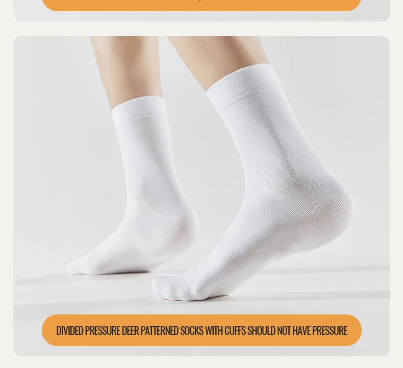 Antibacterial Bamboo Socks – Men’s Business Dress Socks, Thin Deodorant Crew, 5-Pack