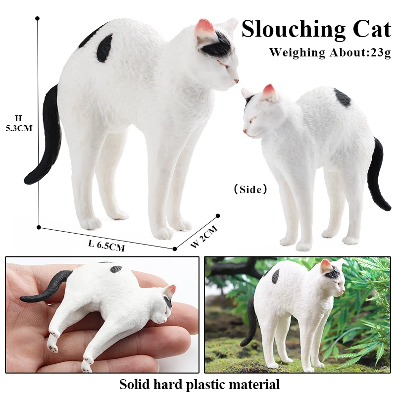 thumbnail image 1 of Figura de acción de gato siamés Devon Rex Sphynx Ragdoll persa de Oenux, figura de gato bobtail, linda decoración, juguete de regalo para niños, 1 of 5