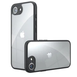 Luxury Armor Matte Shockproof Phone Case with Clear Acrylic Bumper Cover for iPhone 14 Pro (1)