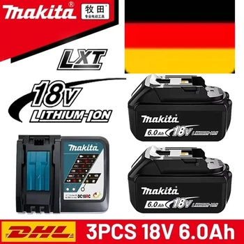 Batería recargable Makita 100% original de 18 V y 6,0 Ah, para herramientas eléctricas Makita.