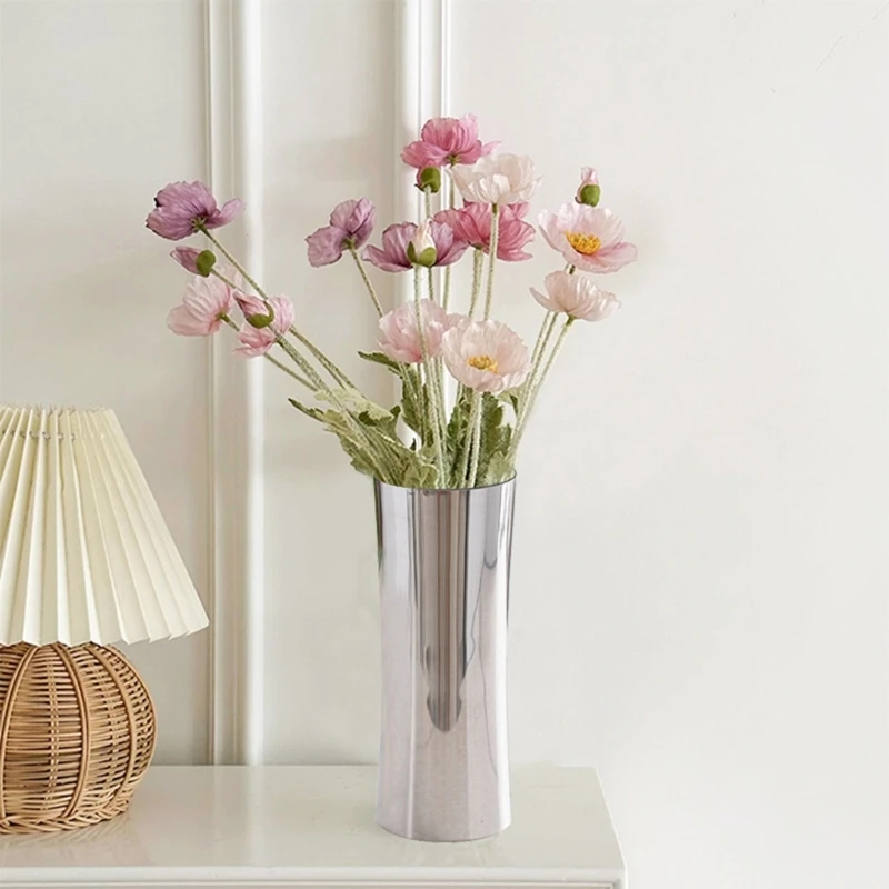 Stainless Steel Table Vase Flower Vase Adds Elegant to Any Room Rusts Resistant Flower Vase Steel Craftsmanships DropShipping 5