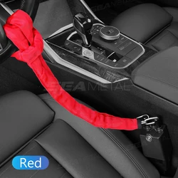 Heavy Duty Universal Car Steering Wheel Lock - Enhanced Anti - Theft Security Device (Red)