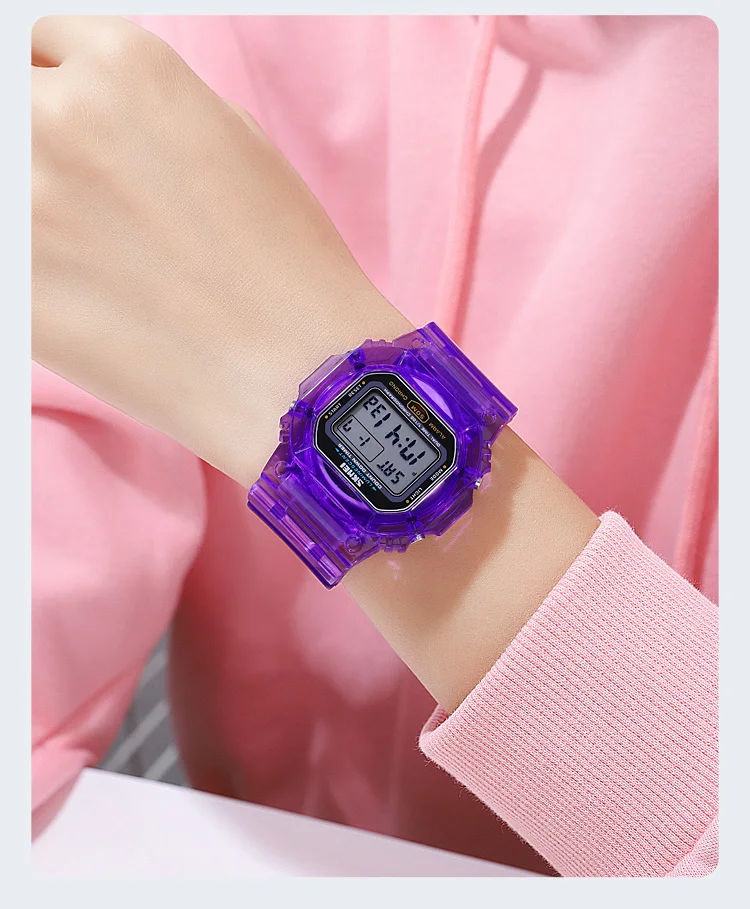 SKMEI 1999 Waterdicht Elektron Horloge Heren Dames Sport Countdown Stopwatch Digitale Horloges Heren Meisjes Klok Reloj Mujer 1622 1629_voghion.com