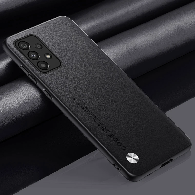 Luxurious PU Leather Shockproof Phone Case with Silicone Back Cover Protection