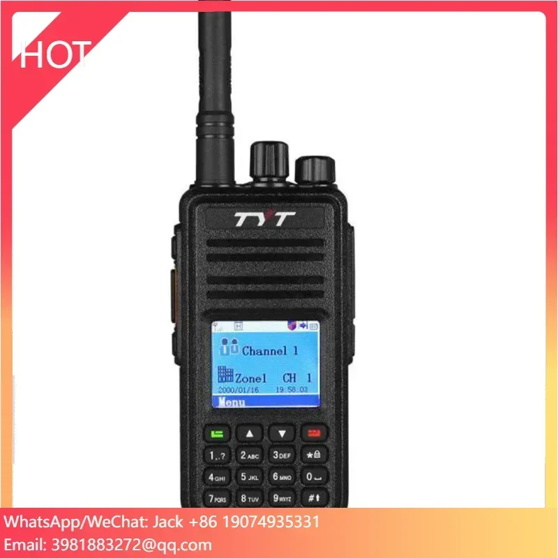 TYT MD-380 DMR 핸디형 듀얼 밴드 디지털 무전기 UHF/VHF 장거리 양방향 무전기 (야외용 FM 변조 GMRS 타입)