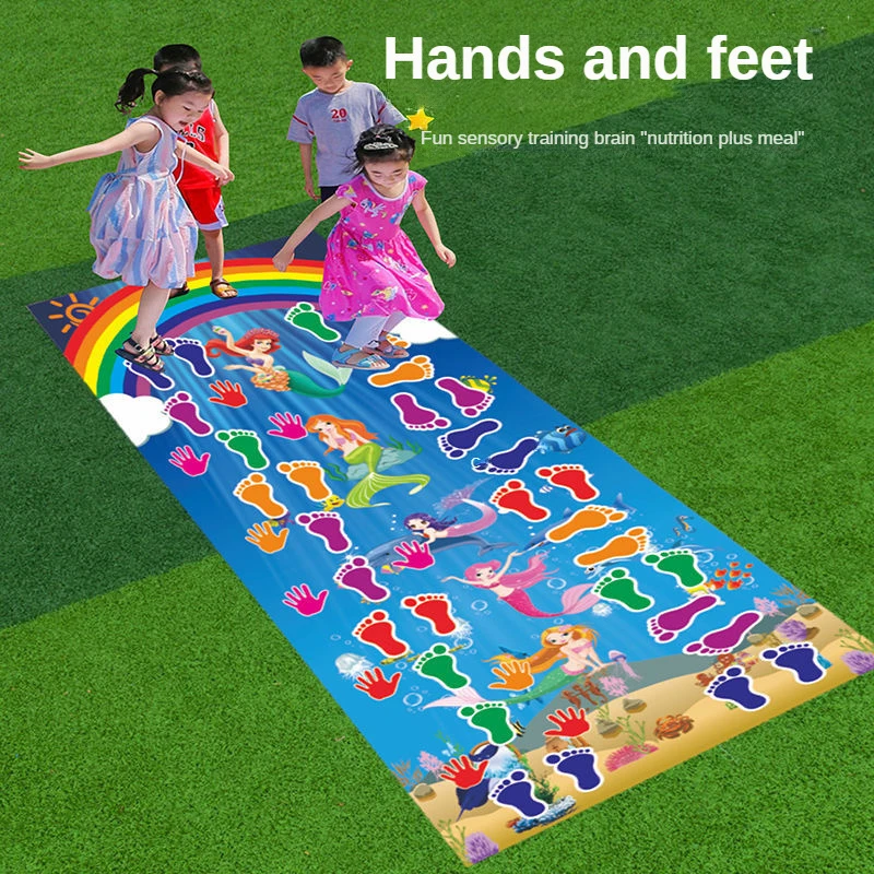 Hand Feet Game Kids Jumping Carpet Mat Hands Feet Games Children