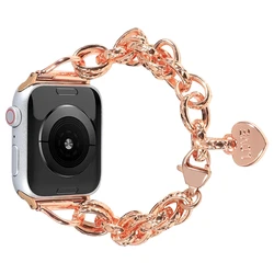Luxury Gold Bracelet Watchband - Premium Wrist Accessory - 42mm 44mm 45mm 49mm (Rose gold)