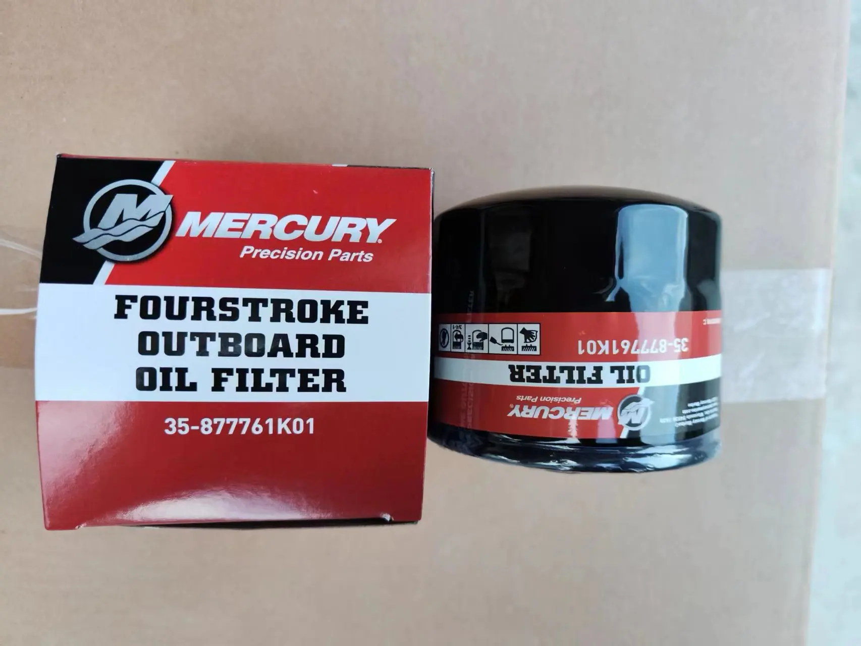Mercury 4-Stroke Outboard Oil Filter 877761K01 - OEM Replacement For 75-115 HP & 150 HP EFI Models - View #11