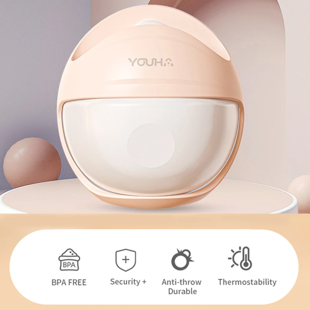 YOUHA Wearable Breast Pumps Milk Saver for Breastfeeding Manual Breastmilk Collector Silicone  Milk Catcher for Collecting 2