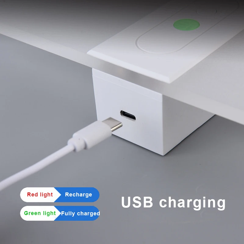 충전식 벽 램프 USB 충전 모션 센서 벽 조명 실내 조명 룸 장식 침대 옆 거실 침실 Sconces