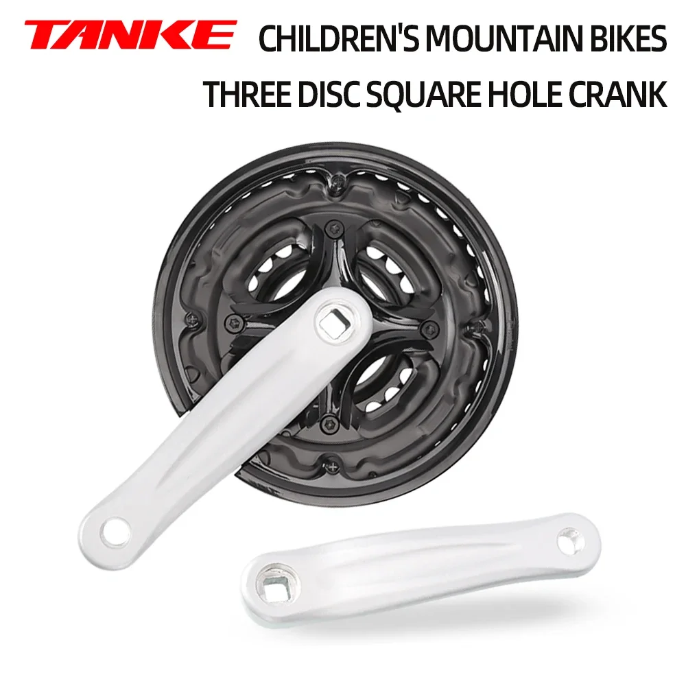 MTB Crankset 7/8/9 Speed 24-34-42T 152mm kids Bicycle Crank Set crankdiamond hole Sprocket wheel Chainwheel aluminum alloy 24er