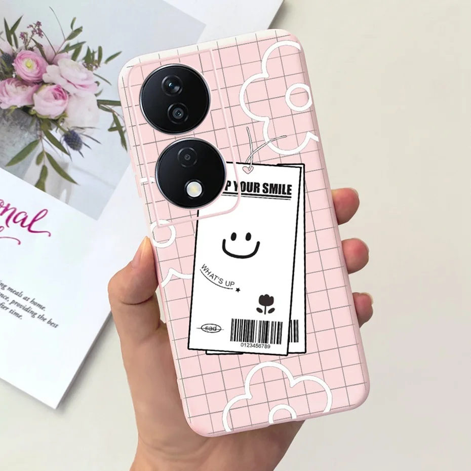 Lovely Printed Candy Color Phone Case - Soft Silicon TPU Shockproof Back Cover