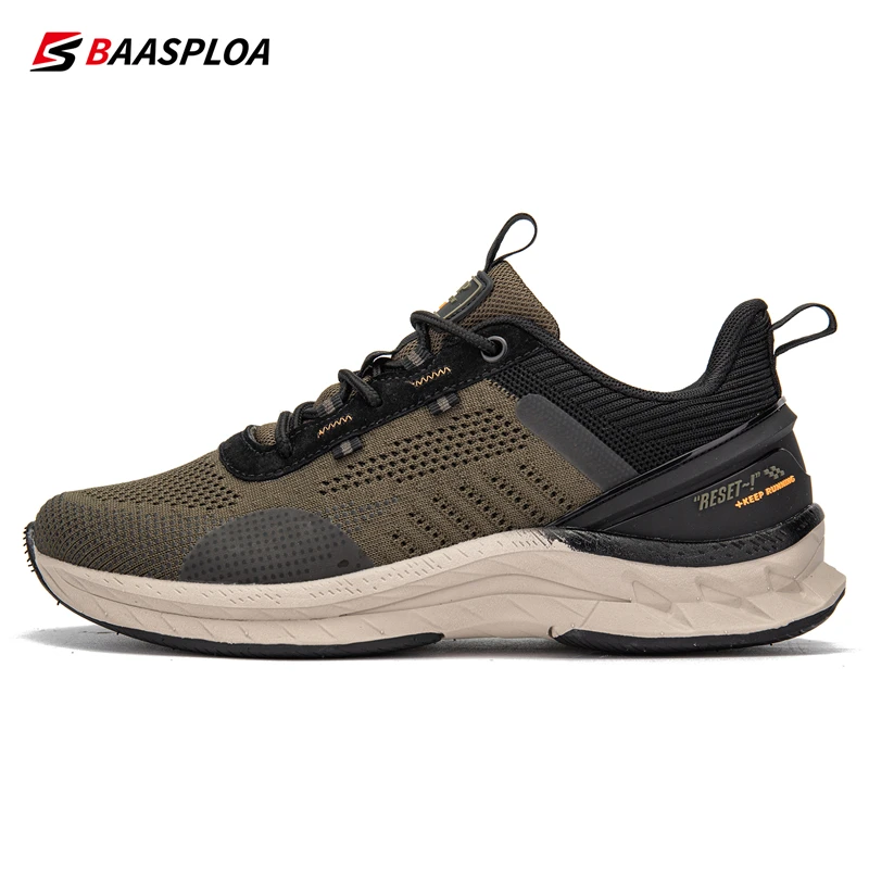 Baasploa Casual Shoes 2023 New for Man Anti Slip and Wear-Resistant Running Shoes Knit Comfortable Walking Sneakers