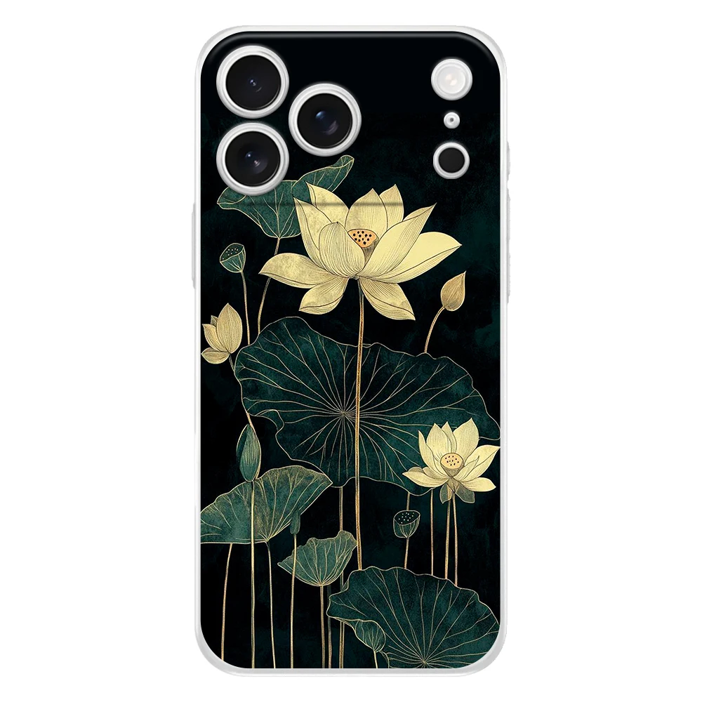 Elegant Floral Ink Wash Soft Phone Case – Easter Edition