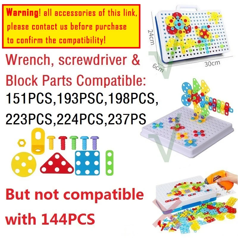 Creative Puzzle Toys for Children with Drill Screw Disassembly, assemble toy,shape match puzzle toys,mosaic puzzle toys,electric drill toy