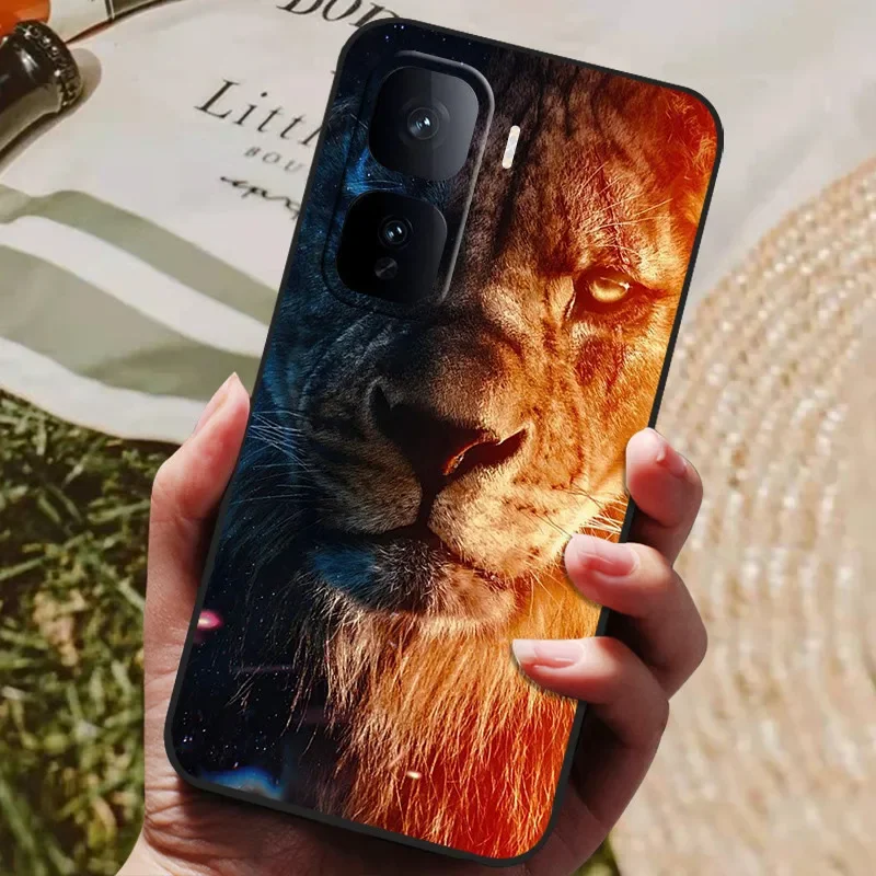 Cute Cat TPU Soft Silicone Protective Case Cover - Painted Design for VIVO IQOO Neo 10 Series