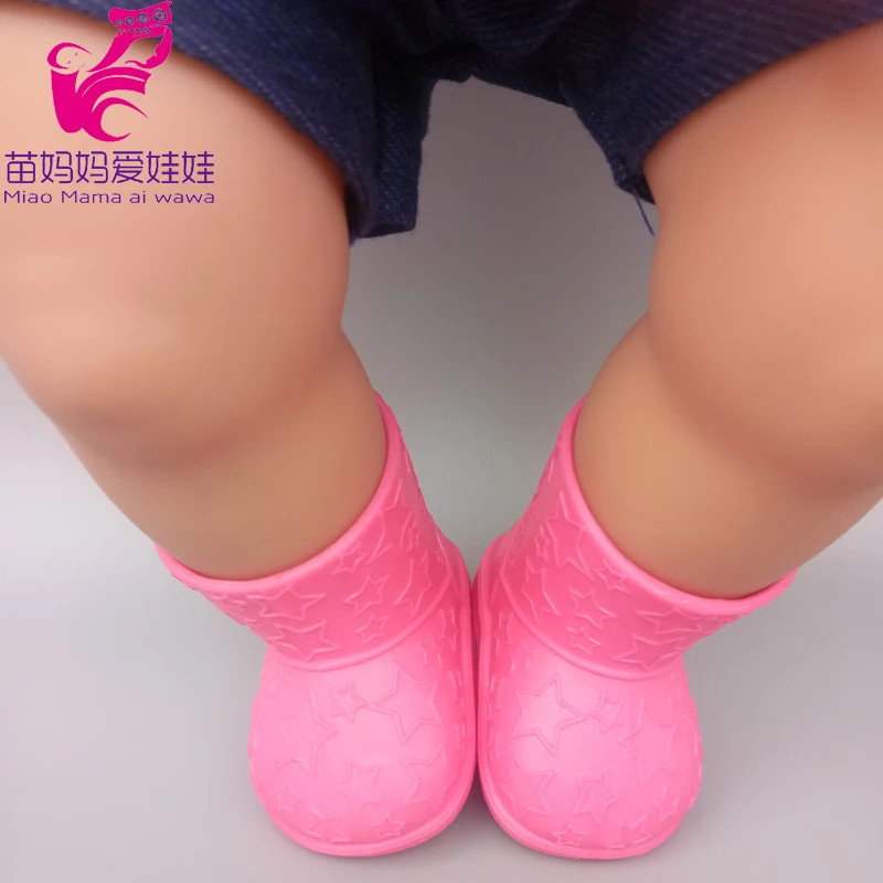 40cm Newborn Baby Doll Shoes Black Green Blue Pink Shoes for 18 "Girl Doll Sneaker Accessories doll accessories doll shoes
