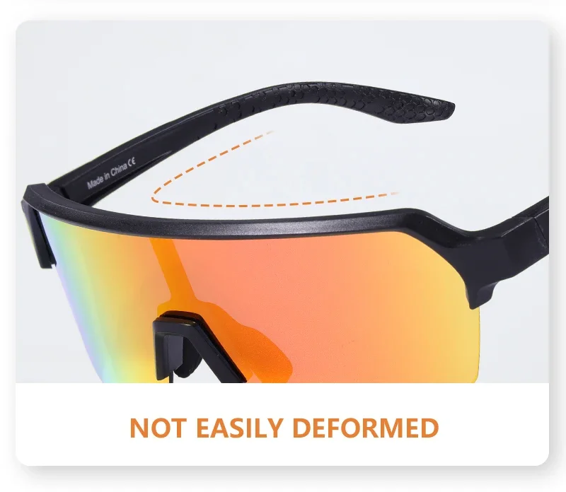SCVCN Outdoor Kinder-Fahrradsonnenbrille Rennrad-Brille Teenager-Sportbrille UV400-Schutzbrille Mädchen MTB Camping-Brille – Detail 13