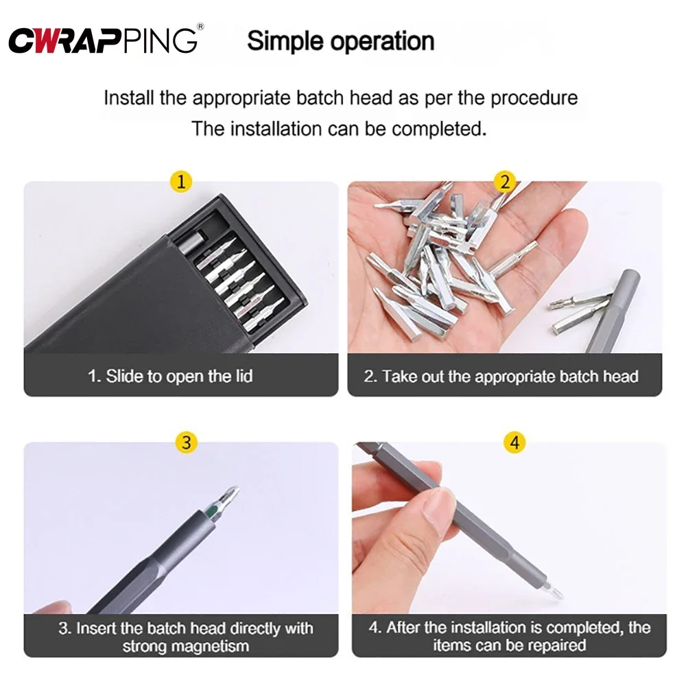 Versatile 25-in-1 Magnetic Precision Screwdriver Set for Electronics and Home Use