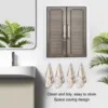 Bathroom Cabinet Wall Mounted Dustproof Double Door PP Cosmetics Wall Storage Cabinet Space Saving Multifunctional for Bedroom 5