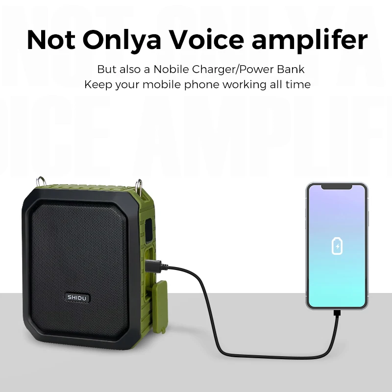 شيدو سماعة بلوتوث لاسلكية محمولة 18 وات مضخم صوت م...