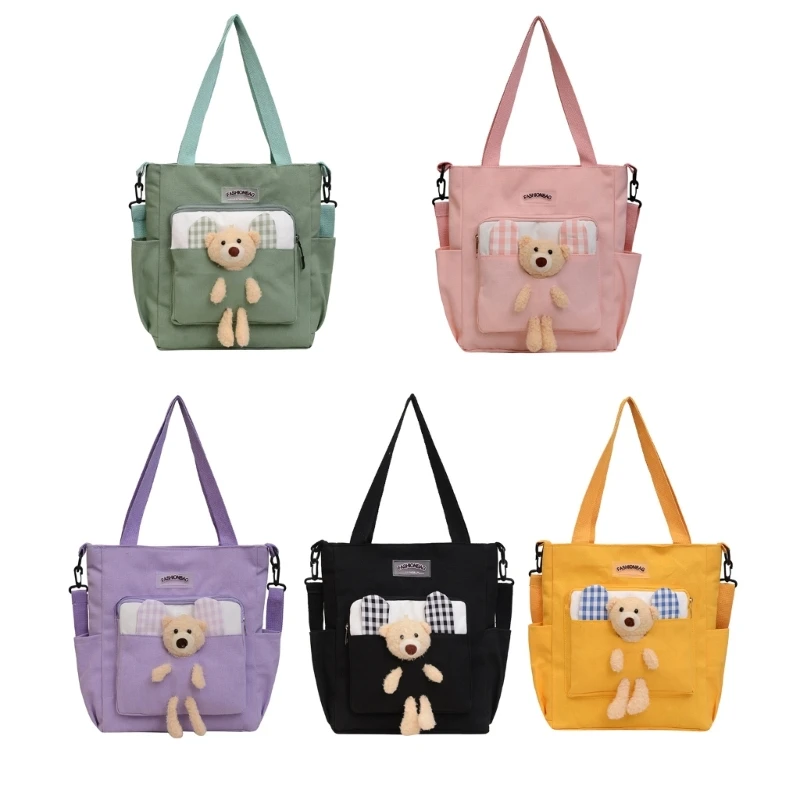 

Women Korea Japanese College Canvas Shoulder Bag Female Crossbody Bag School Student Book Bags