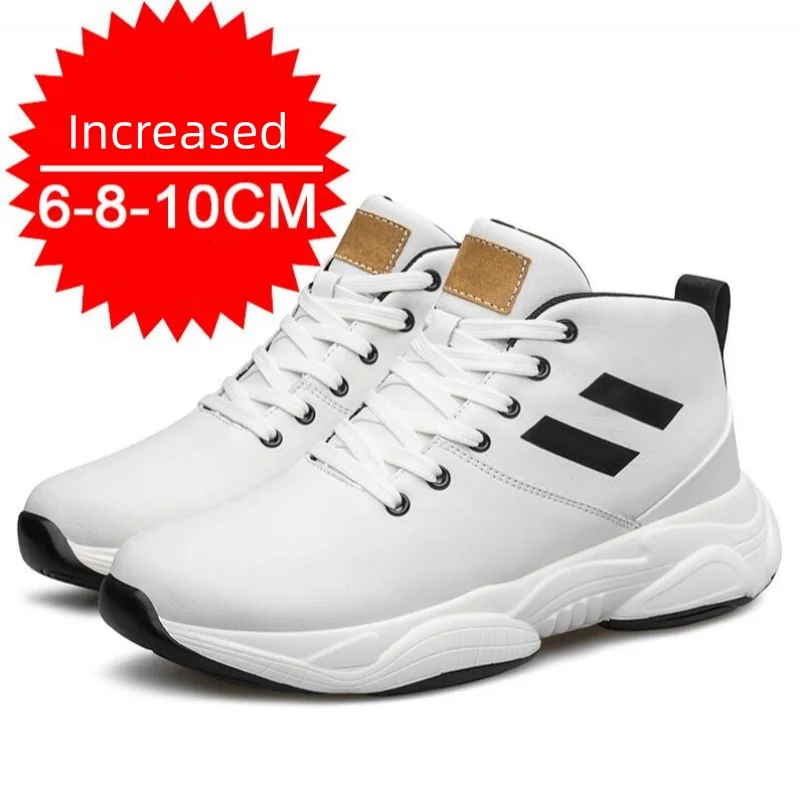 Herren Sneakers Mit Höhenvergrößerung Aus Echtem Leder_voghion.com