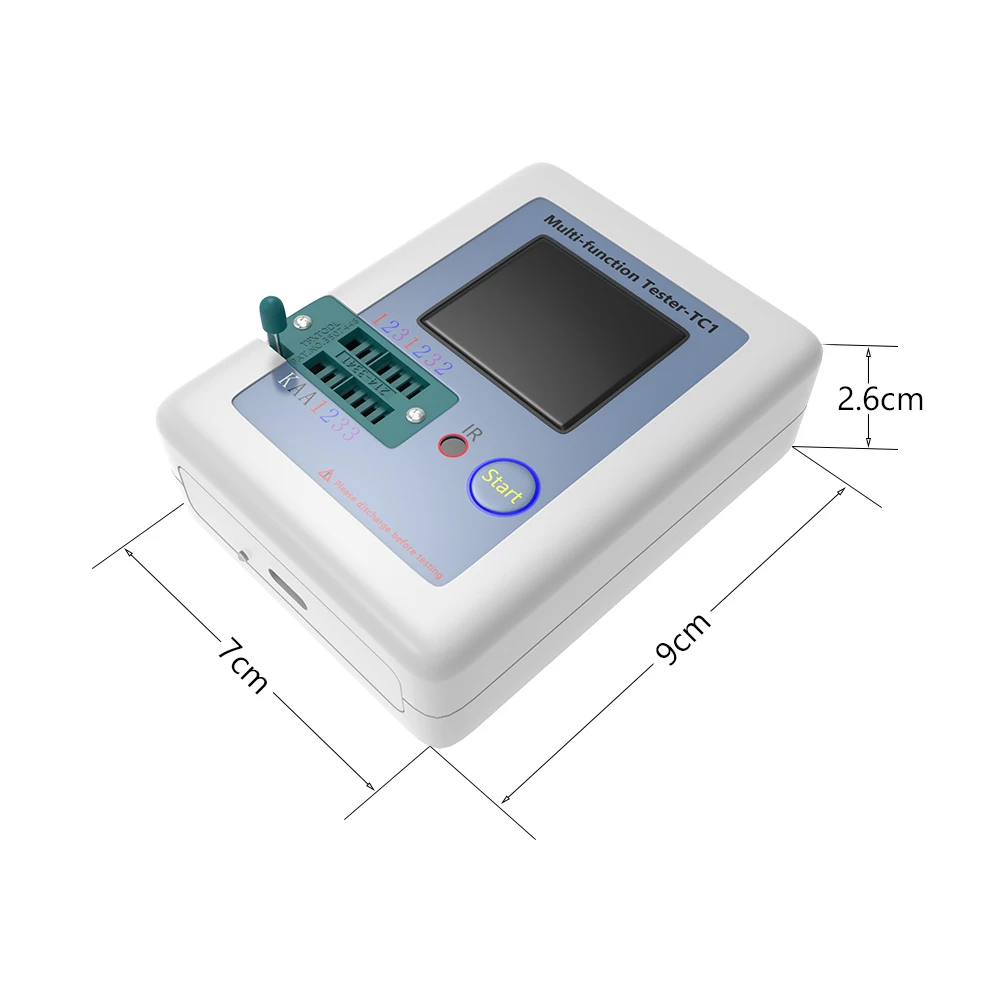 LCR-TC1 LCR-T7 Transistor Tester Multimeter LCD Diode Triode Capacitor Resistor Test Meter MOSFET NPN PNP Triac MOS/PNP/NPN transistor tester multimeter tester