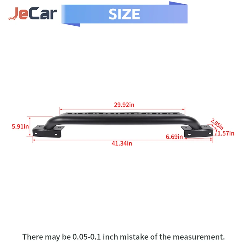 JeCar 아이언 자동차 프론트 범퍼 스팟 라이트 브래킷 포드 브롱코 2021 UP 자동차 외부 브래킷 액세서리
