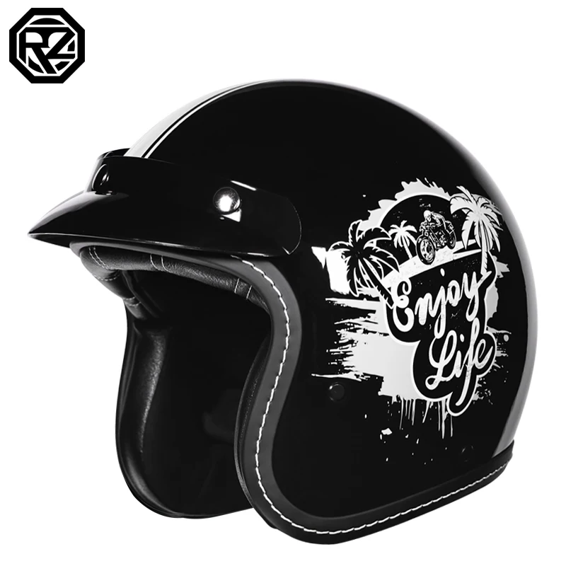 ORZ motorcycle helmet for men and women 3C certification 3/4
