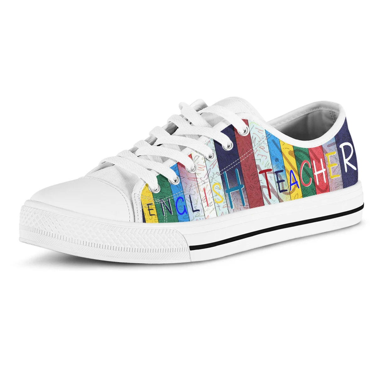 Art English Teacher Women Sneakers Breathable Athletic Running Rubber Gym Shoes Women Walking Shoes Comfortable Breathable