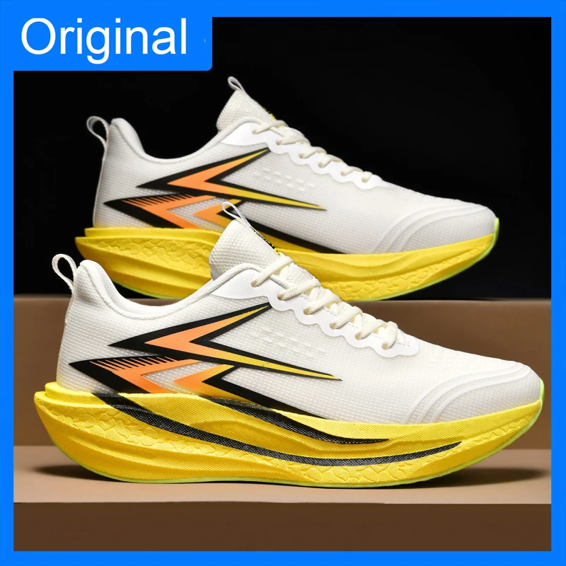 Unisex Sports Shoes Fashionable Lace Up Mesh Breathable Soft Sole Cushioning Anti Slip Rebound Outdoor Running Training Shoes 5