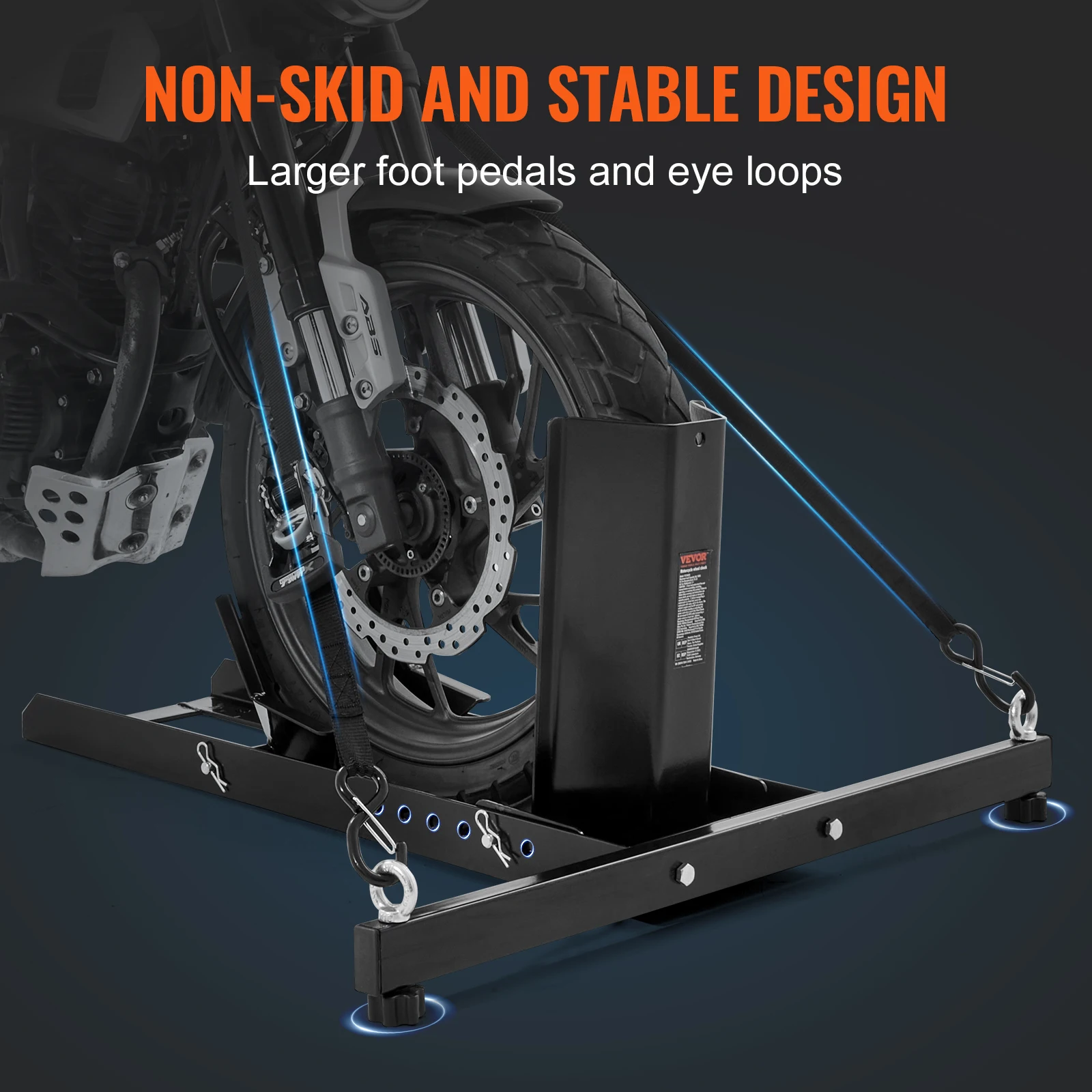 Motorcycle Stand Lift Motorcycle Wheel Chock Upright 1800lbs Heavy-duty Steel for Motorcycle