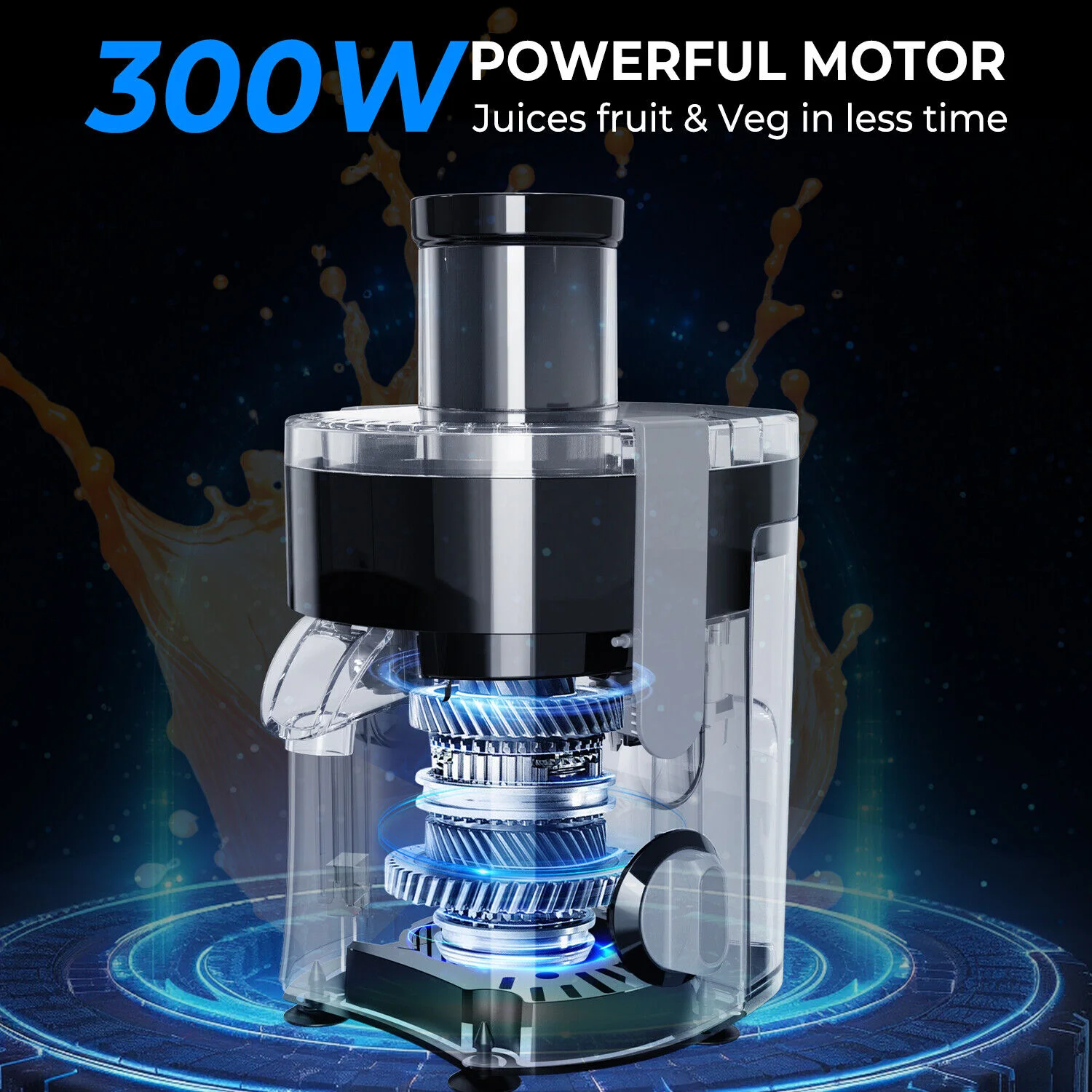 SEJOY Centrifugal Juicer Machine Automatic Pulp Ejection Electric Citrus Juicer Extractor Machine Fruit Veg Blender 3