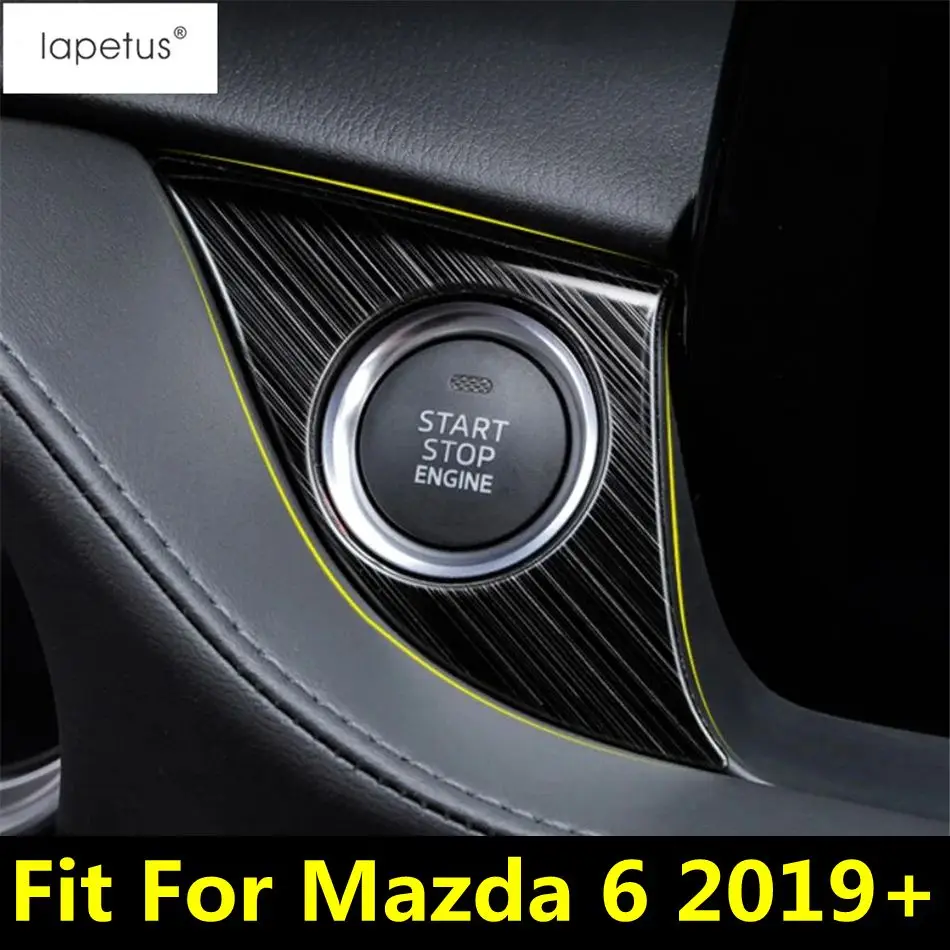 

Car Start Stop Engine Keyless System Button Ring Molding Cover Trim Fit For Mazda 6 2019 2020 2021 Stainless Steel Accessories