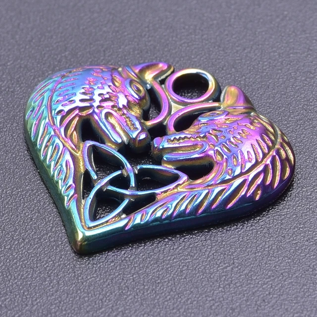 Stainless Steel Pendants Charm Unusual Set 5pcs 34